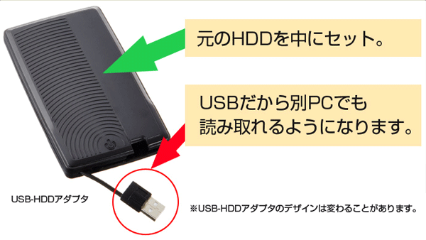 HDD-USBアダプタ