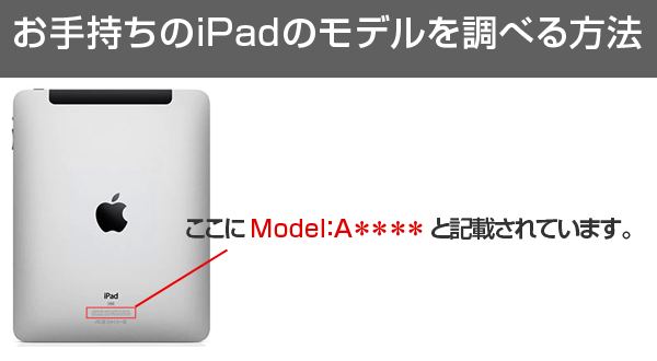 iPadのモデルを調べる方法