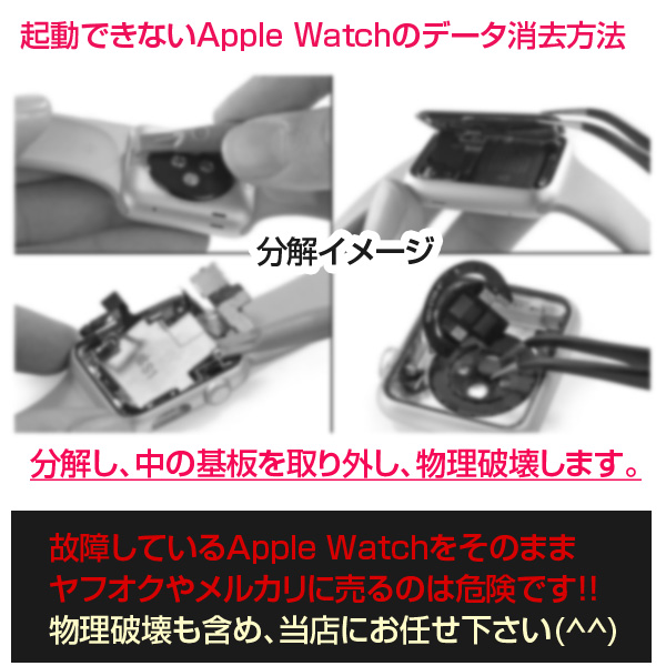 Apple Watchデータ消去イメージ